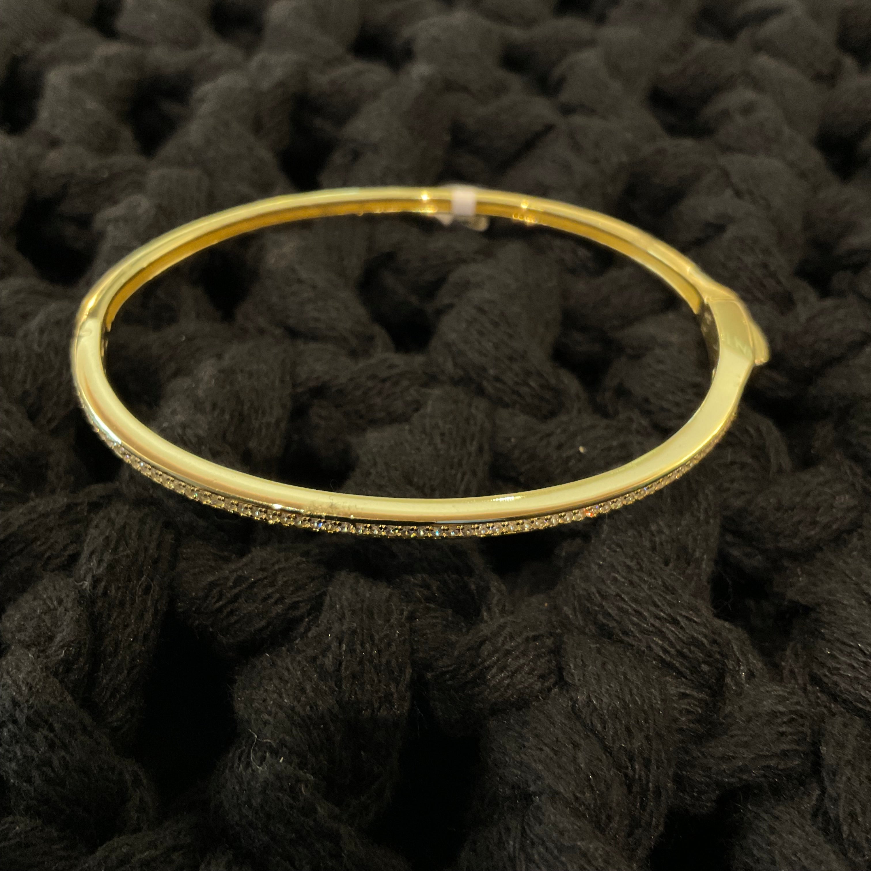 Brazalete de Plata Dorada