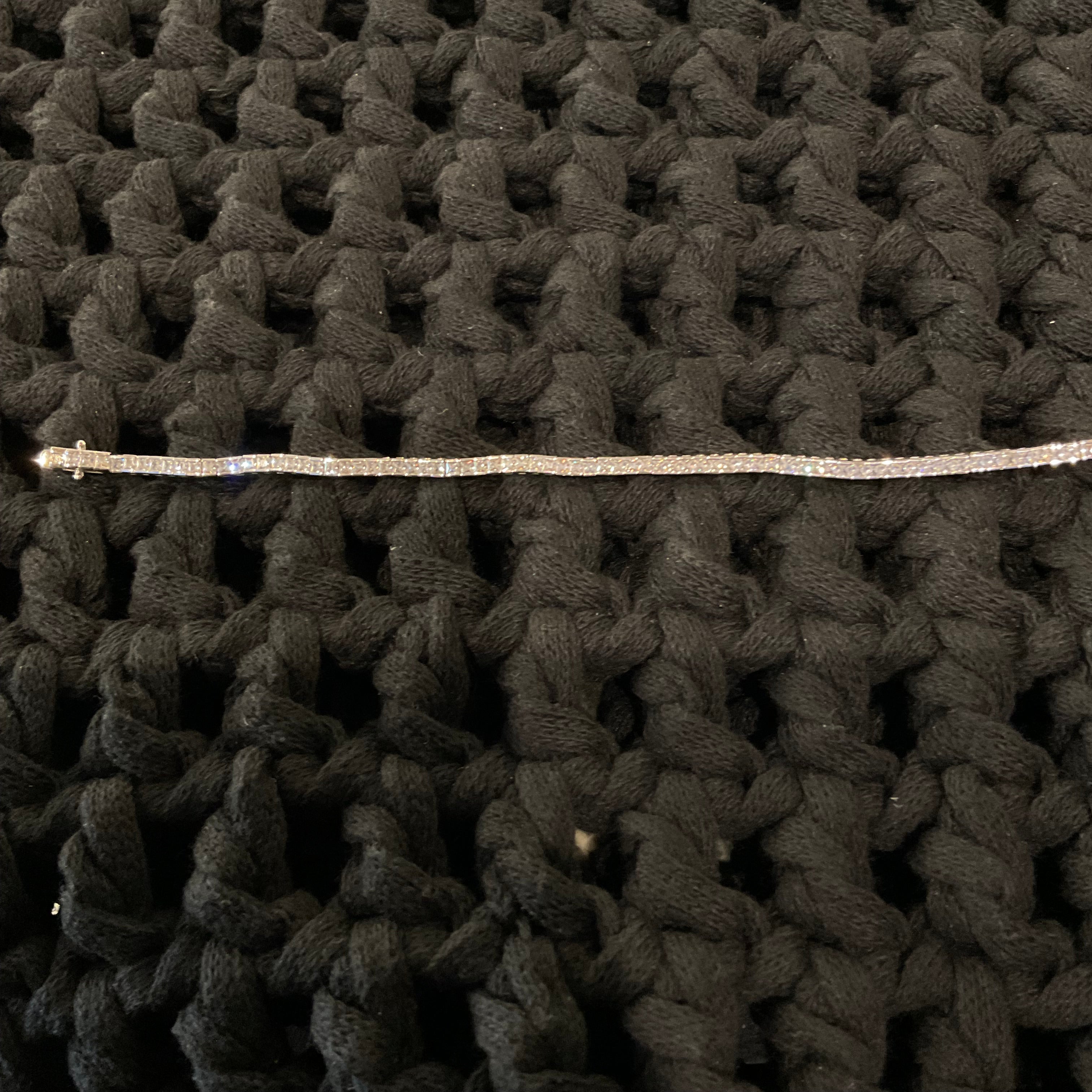 2mm Princess Cut Tennis Bracelet