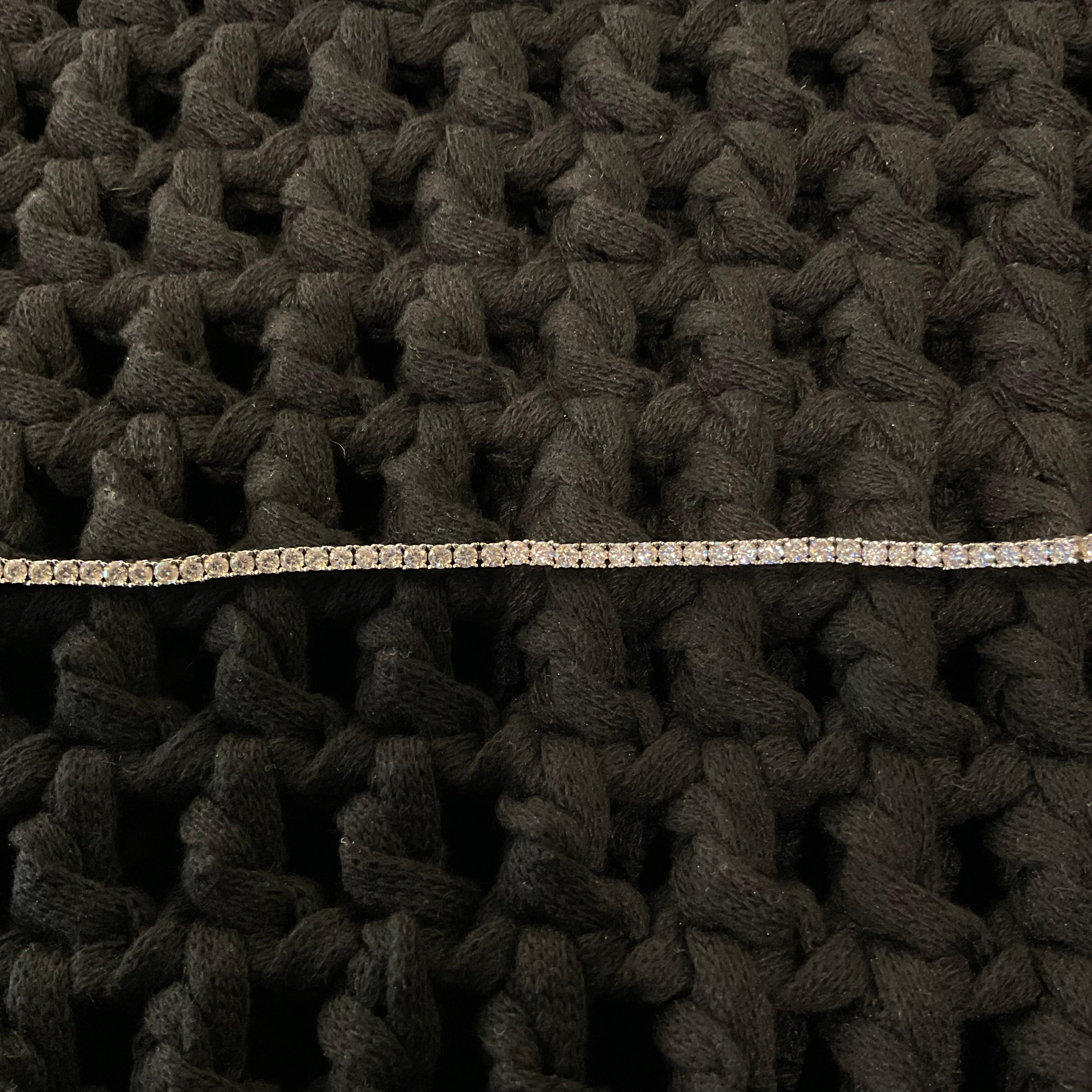 3mm Silver Tennis Bracelet