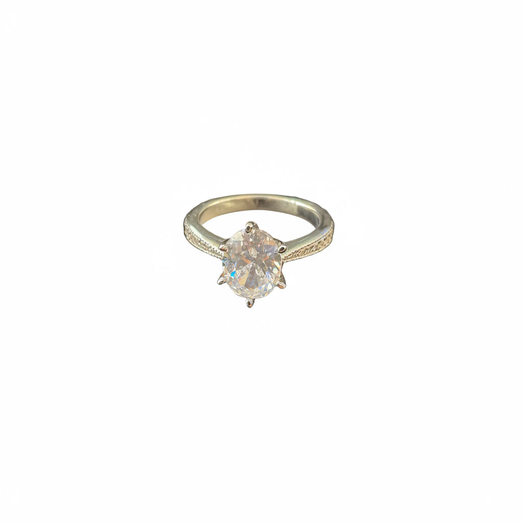 Anillo de Plata Solitario