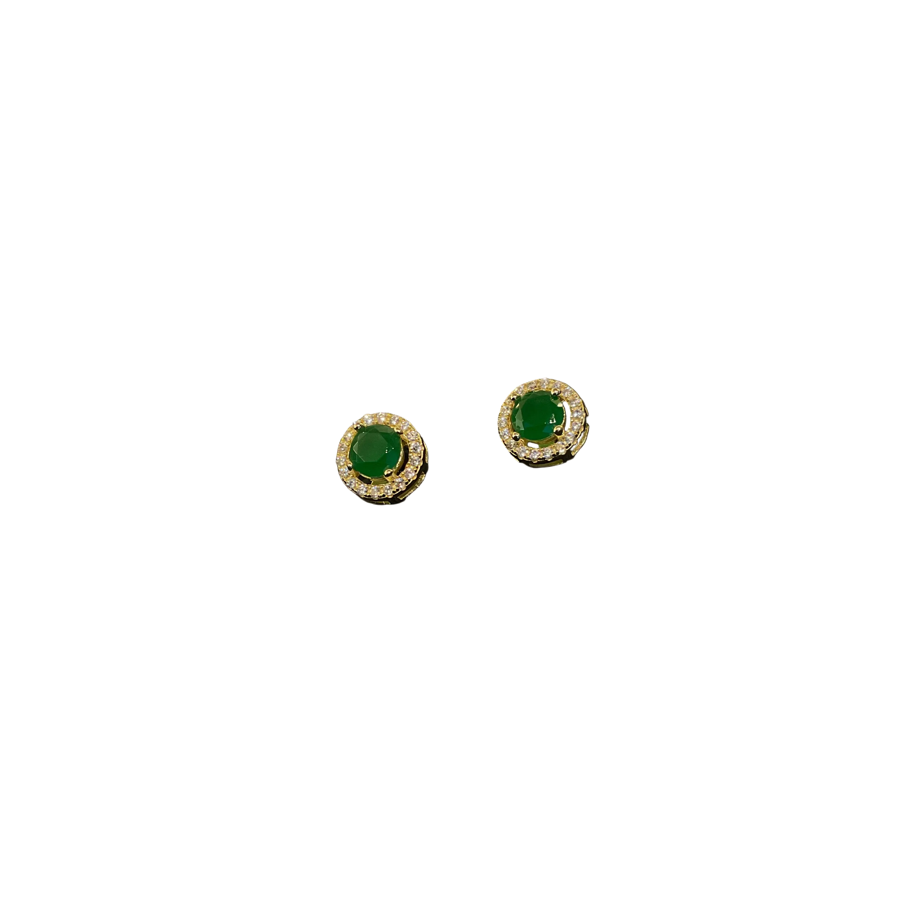 Studs de Plata (Verde)