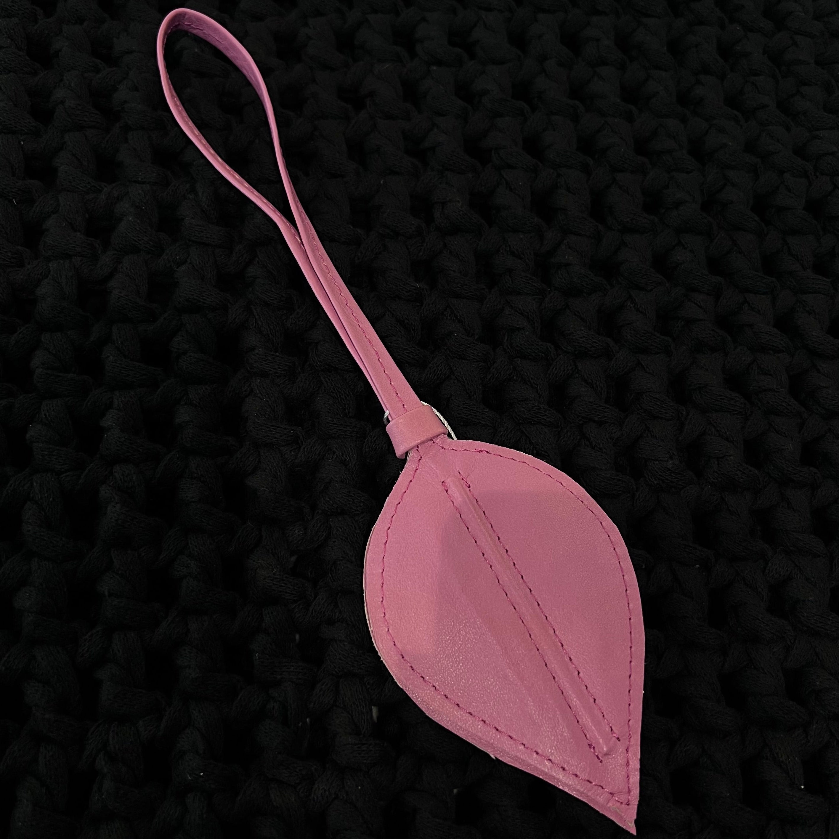 Leather Leaf Charm