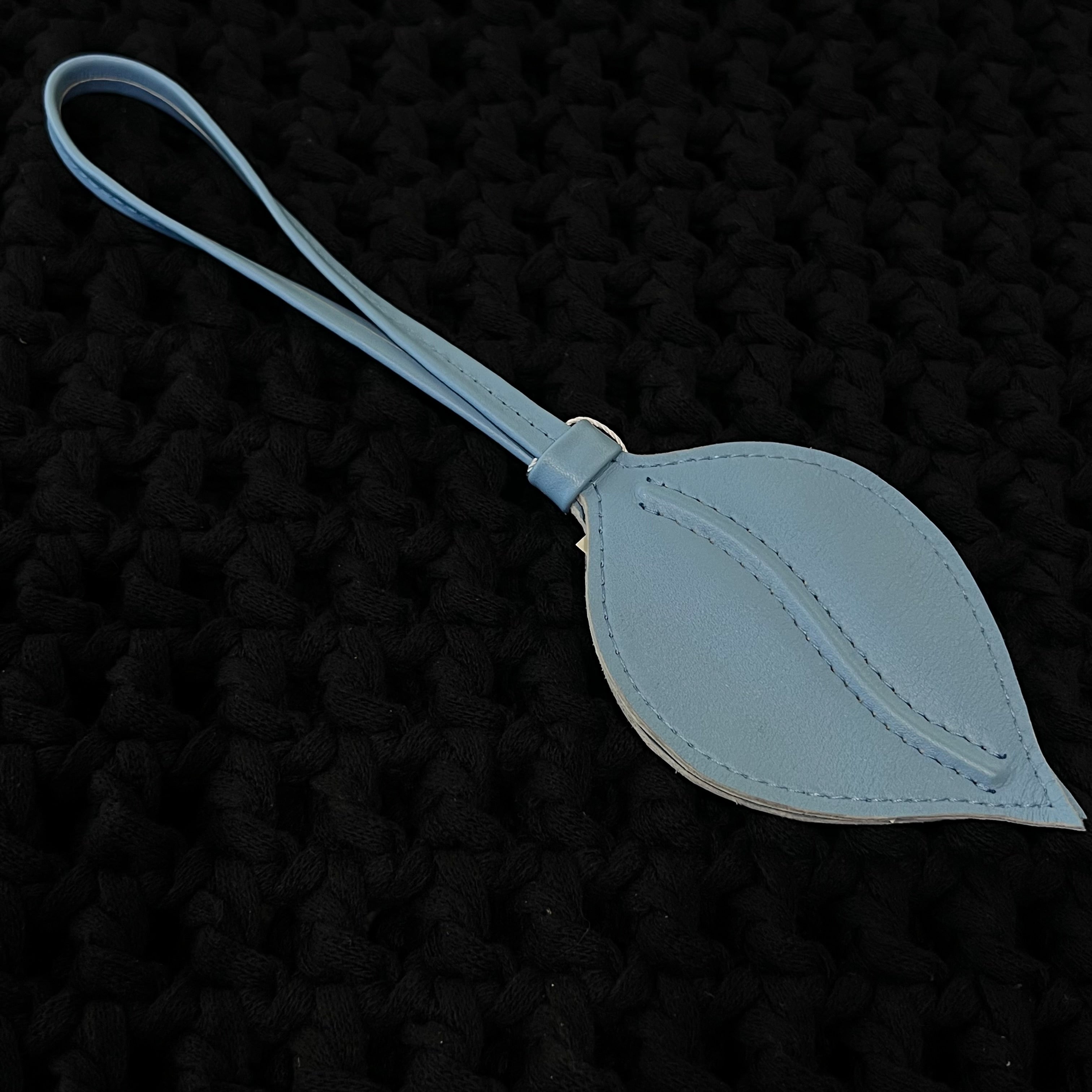 Leather Leaf Charm