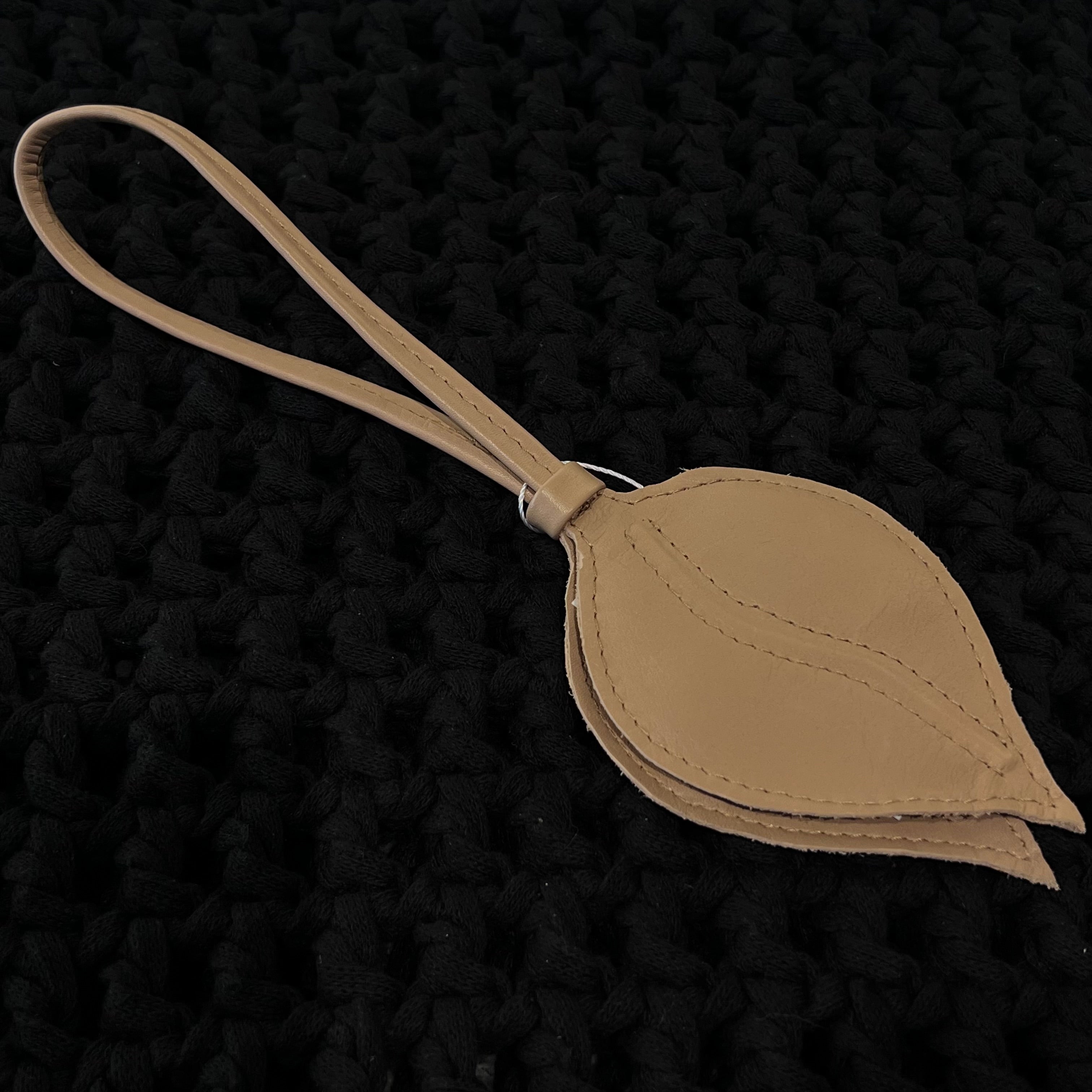 Leather Leaf Charm