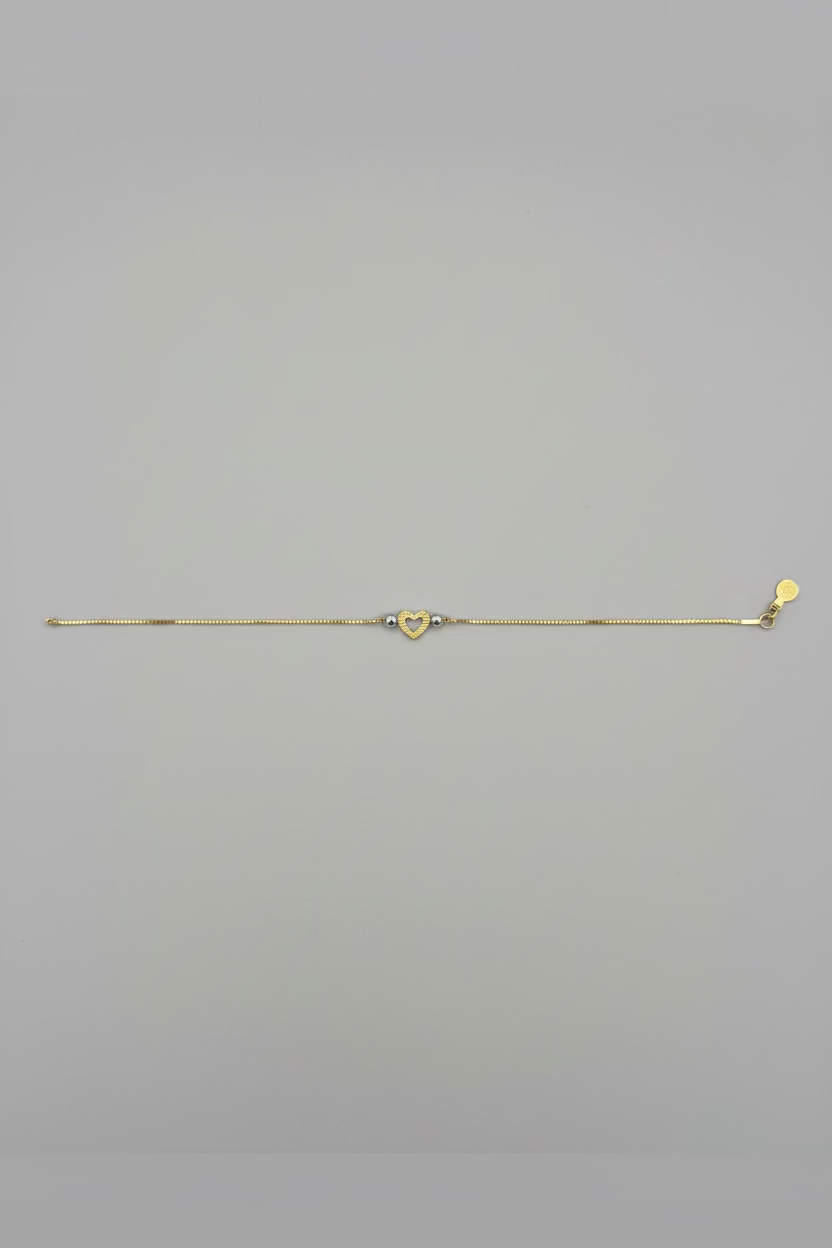 Pulsera de Corazón 10k