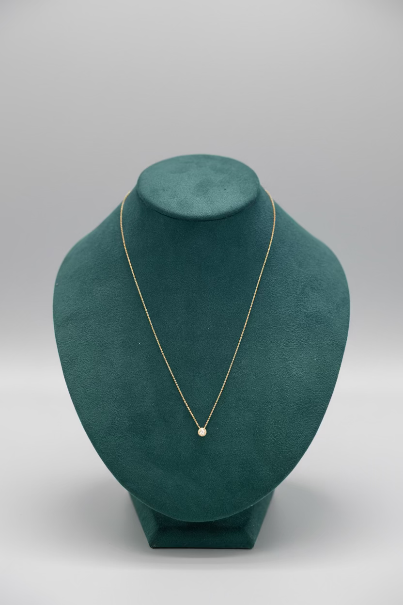 Gargantilla Zirconia Bicelada 10k
