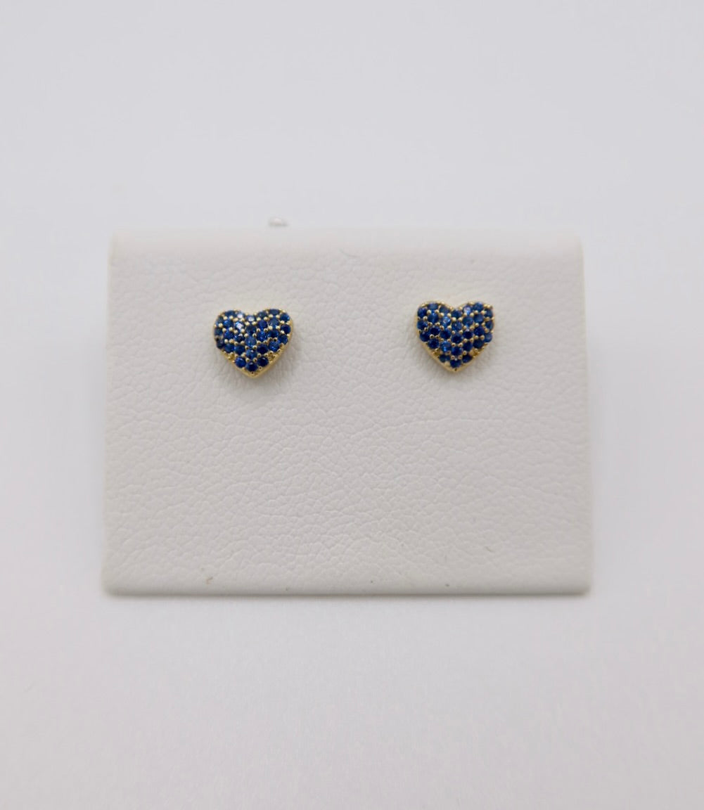 EARRING P925 HEART PLATA