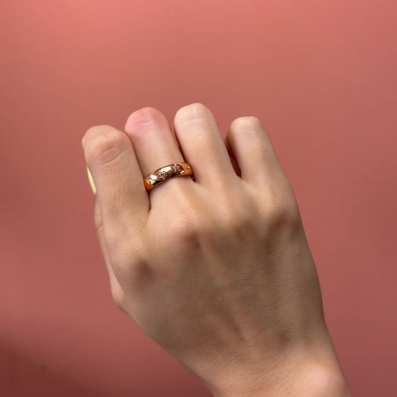 Anillo Aries Oro Rosado