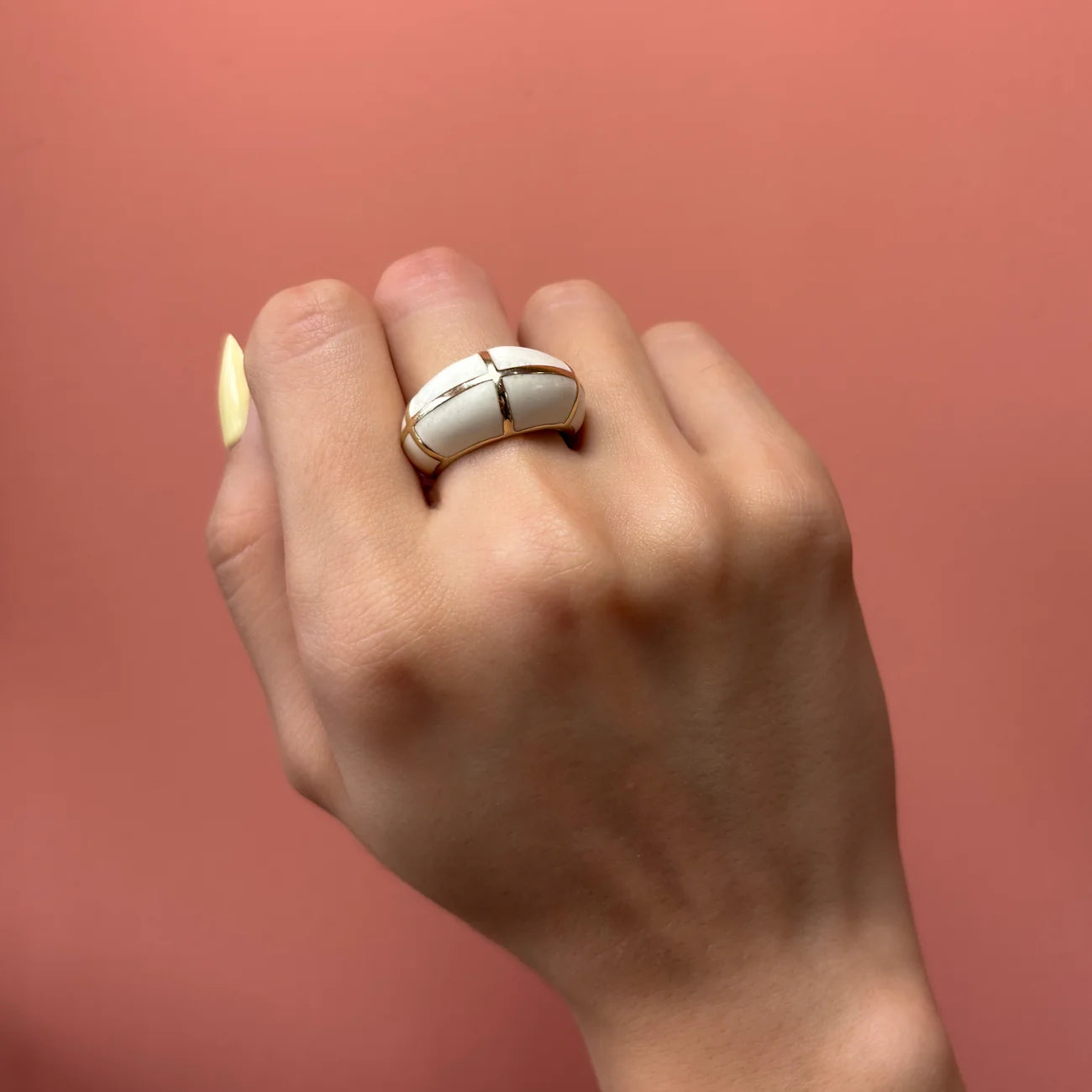 Anillo Dome Enamel
